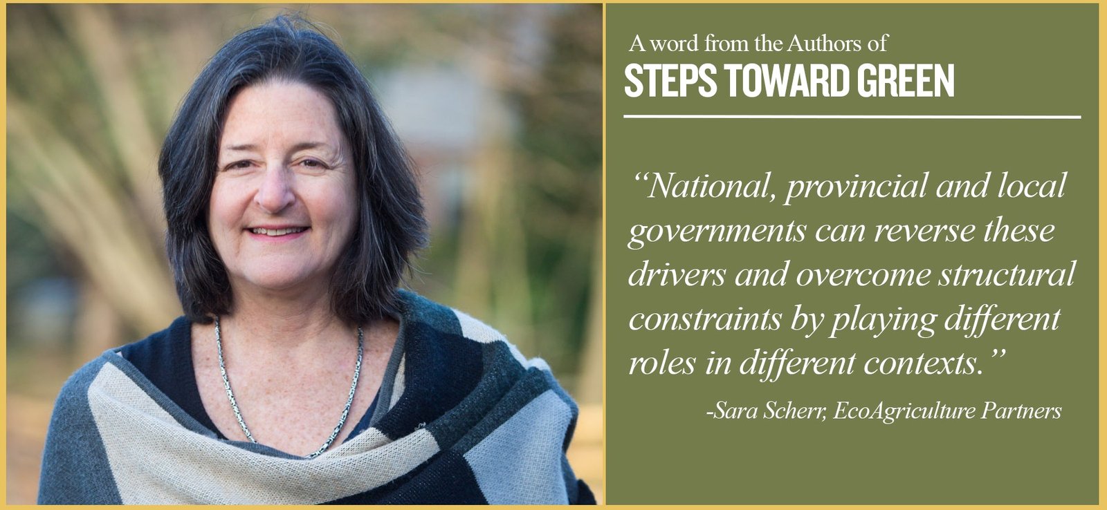 Quote from Sara Scherr