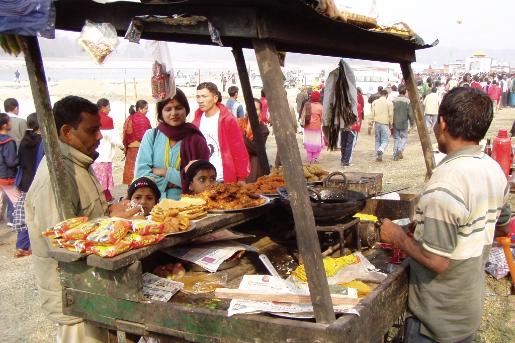 Street food in Nepal Street food in Nepal