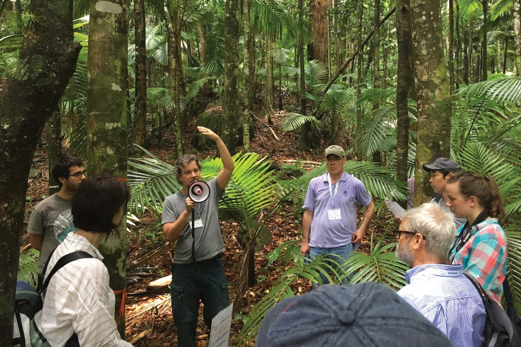 Training in a forest clearning Training in a forest clearning
