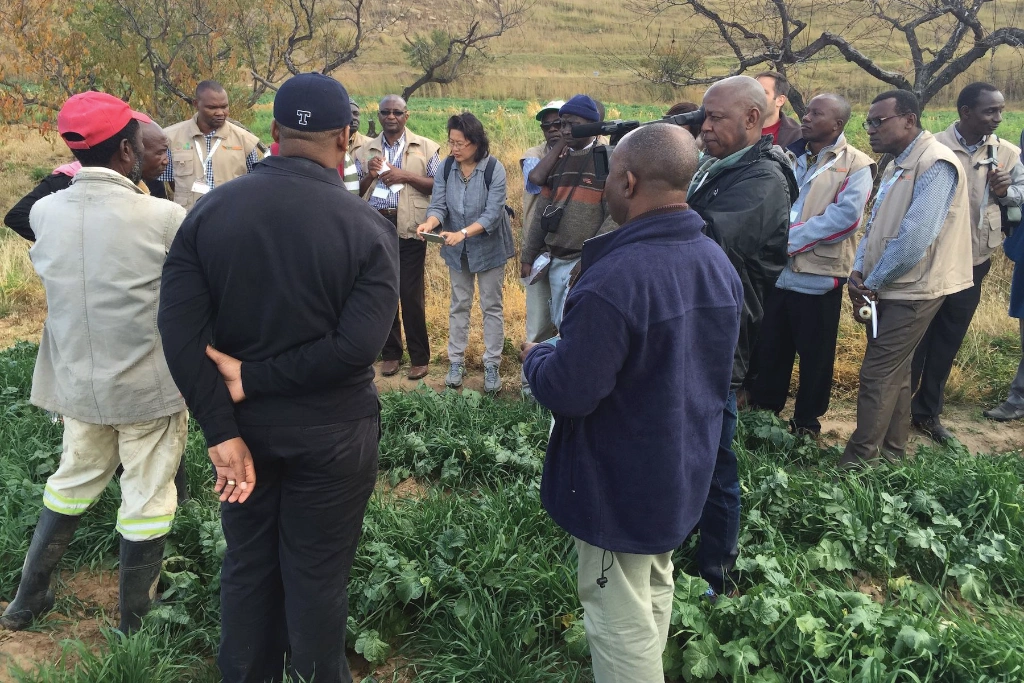 African Landscape Leaders outside