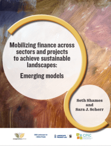 Mobilizing finance across sectors and projects to achieve sustainable landscapes - Emerging models