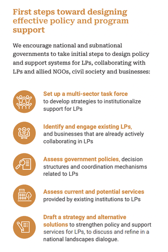 First steps toward designing effective policy and program support