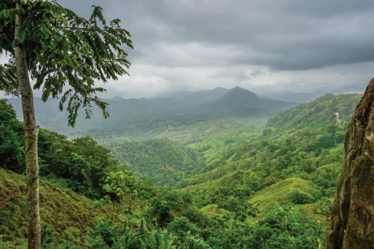 Mountainous landscape in Northern Colombia, near the Sierra Nevada de Santa Marta mountains Mountainous landscape in Northern Colombia, near the Sierra Nevada de Santa Marta mountains