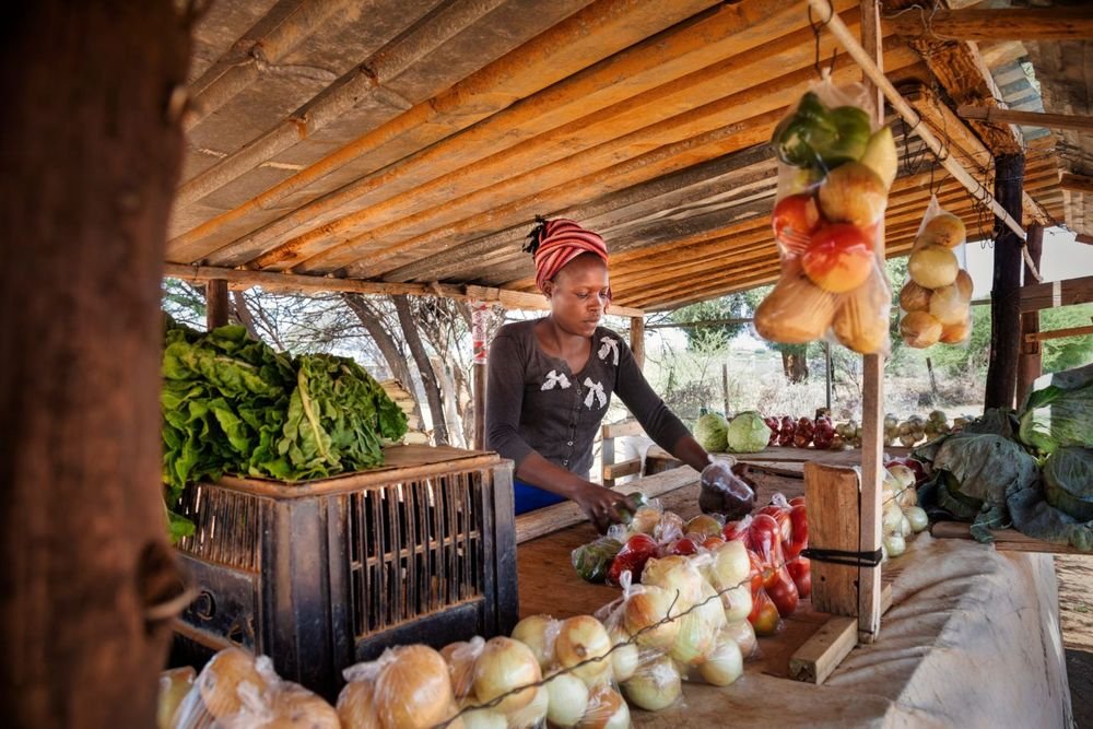 Woman at market