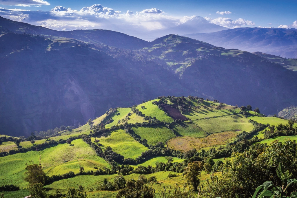 Mountain Range, biodiverse agricultural land and Forests Mountain Range, biodiverse agricultural land and Forests