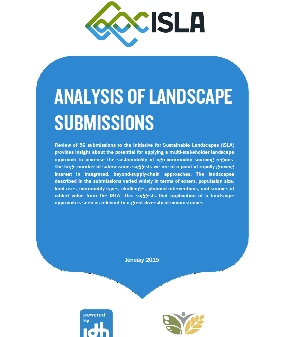 Analysis of Landscape Submissions to the ISLA Program