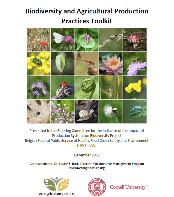 Biodiversity and Agricultural Production Practices Toolkit