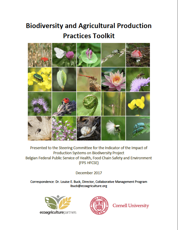 Biodiversity and Agricultural Production Practices Toolkit
