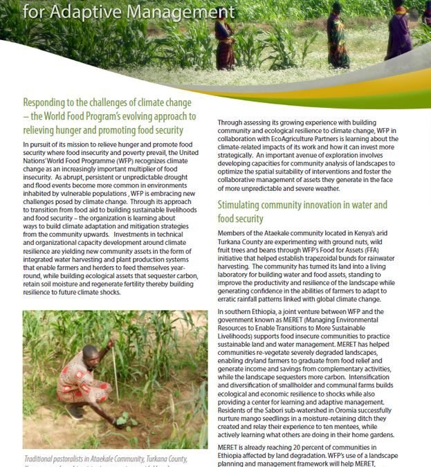 Building Community Assets and Capacities for Adaptive Management