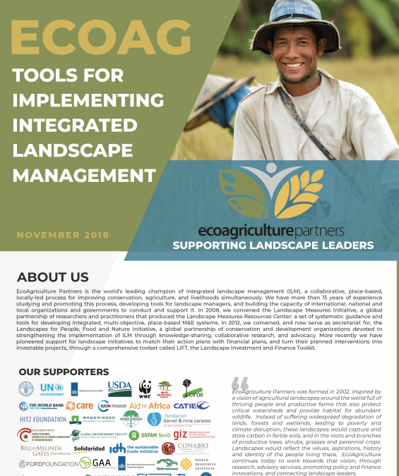 EcoAg Tools for Implementing Integrated Landscape Management