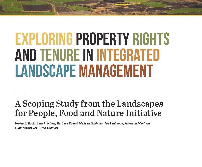 Exploring Property Rights and Tenure in Integrated Landscape Management