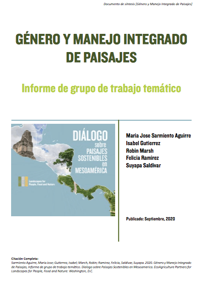 Género y el Manejo Integrado de Paisajes en Mesoamérica
