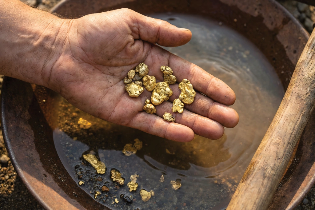 Gold panning bucket Gold panning bucket