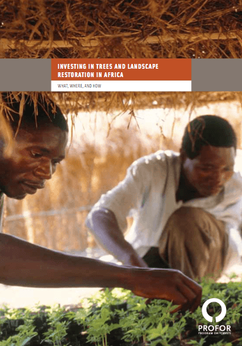 Investing in Trees and Landscape Restoration in Africa Investing in Trees and Landscape Restoration in Africa
