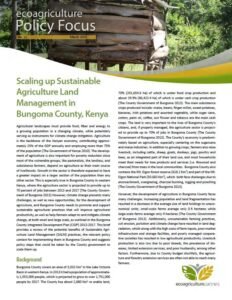 Scaling up Sustainable Agricultural Land Management in Bungoma County, Kenya Scaling up Sustainable Agricultural Land Management in Bungoma County, Kenya