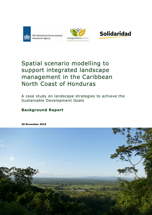 Spatial scenario modelling to support integrated landscape management in the Caribbean North Coast of Honduras