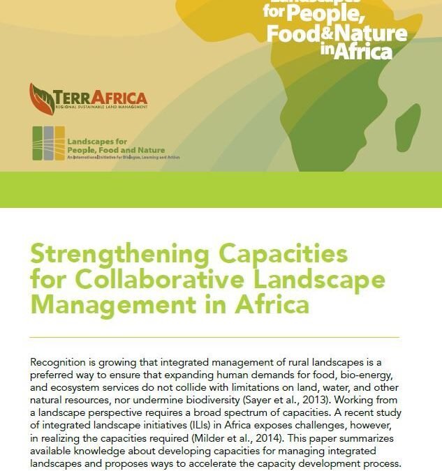 Strengthening Capacities for Collaborative Landscape Management in Africa