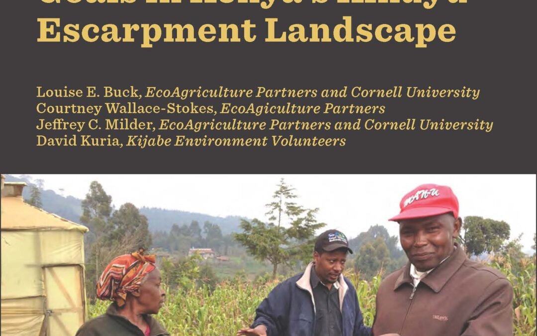 Advancing and Balancing Ecological Conservation, Agricultural Production and Local Livelihood Goals in Kenya’s Kikuyu Escarpment Landscape