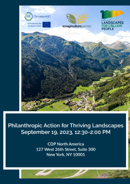 Philanthropic Action for Thriving Landscapes Philanthropic Action for Thriving Landscapes